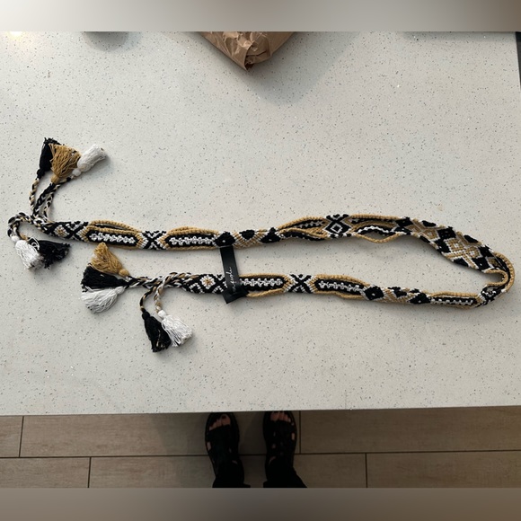 NWOT Free People belt - Bohemian tassel wrap belt - Picture 4 of 7